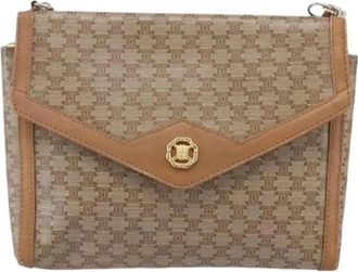 Celine Pre-owned Vintage Canvas Cross Body Bag - Dames - Vintage Schoudertas - Bruin - ONE Size - Vintage