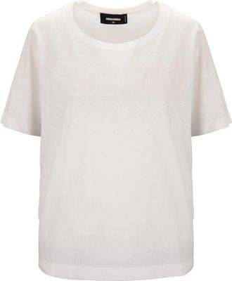 Dsquared2 T-Shirts - Dames - T-shirts - Wit - XS - Katoen - Tops