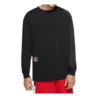 Nike Jordan Air Jordan 23 Engineered Training Sports Long Sleeves T-shirt Black CN3102-010