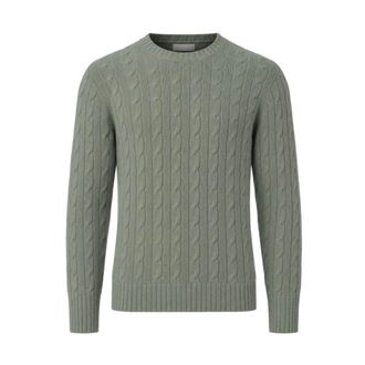 Drumohr G Collo ML Treccia Tub Coccola - Knitwear - Hombre - Verde - L