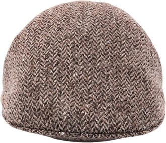 Brunello Cucinelli Wolhoed met schitterend motief - Dames - Accessoires - Bruin - Maat: M Wol