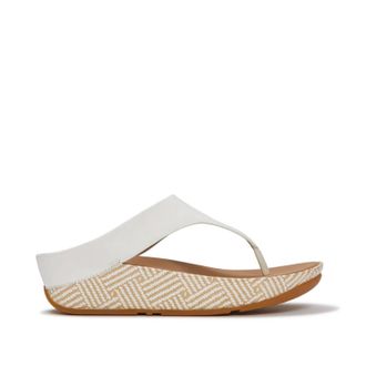FitFlop Fitflop Womens Lulu Lux Graphic-Weave Toe-Post in Urban
