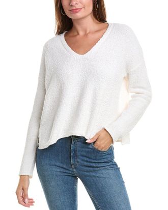 Eileen Fisher Eileen Fisher V-Neck Cashmere-Blend Sweater