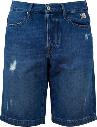 Roy Rogers Dandy Man Sperlonga Bermuda - Heren - Denim shorts - Blauw - W34 - Katoen - Korte Broeken