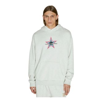Awake NY Hoodies, male, Gray, Size: XL Star Logo Hooded Sweatshirt