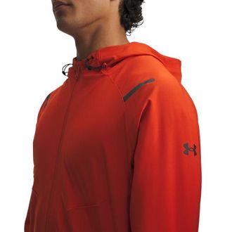 Under Armour Mens Unstoppable Full-Zip Jacket - Surplus Orange/Black Size 3XL