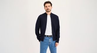 Dockers Full-Zip Sweater, Regular Fit