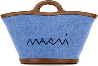 Marni Denim Bucket Bag - Dames - Shoppers - Blauw - ONE Size - Denim - Tassen