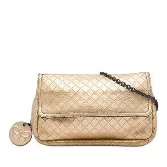 Bottega Veneta Pre-owned Bottega Veneta Nappa Intrecciomirage Chain Flap Crossbody Ladies 7U0CUKW5ECOIXVJ1
