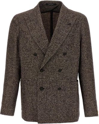 Tagliatore Exclusieve Blazer van Kwaliteitsstof - Heren - Blazers - Bruin - M - Wol - Jassen