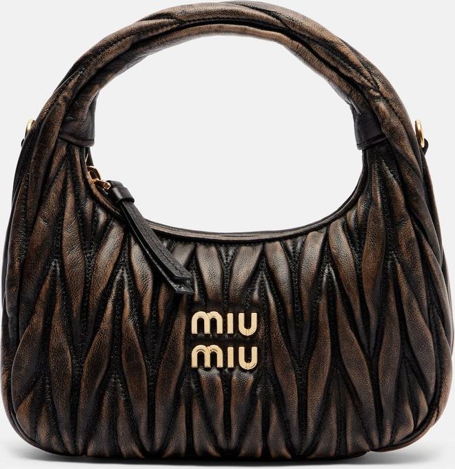 Wander Small matelass&eacute; leather tote bag