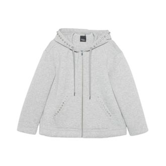 Marina Rinaldi Zip-throughs, female, Gray, Size: L Zip-through Sweatshirt