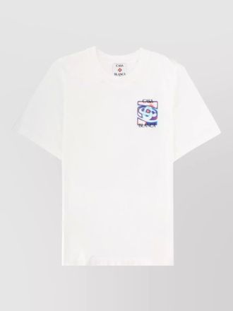 Casablanca graphic crew neck short sleeve t-shirt