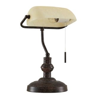 Lindby L&aacute;mpara De Mesa profina En Marr&oacute;n Metal - Lindby