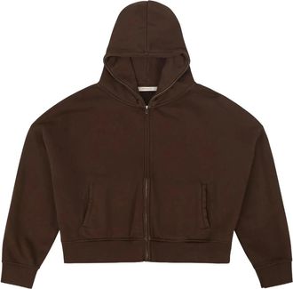 Entire studios Eternal Zip - Heren - Vesten met rits - Bruin - XL - Katoen - Hoodies & sweatvesten