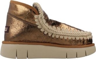 Mou Winterlaarzen Eskimo Bounce Sneaker - Dames - Winterlaarzen - Geel - 40 EU - Schoenen