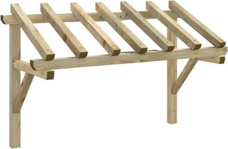vidaXL P&eacute;rgola De Puerta Madera Maciza De Pino 200x100x100 Cm Vidaxl
