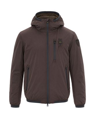 Blauer Padded Olive Green Hooded Jacket
