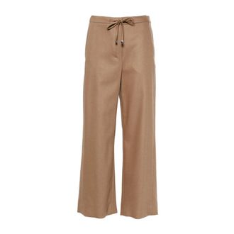Max Mara Broeken, Dames, Bruin, XS, Wijde Broek Floria 008