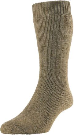 Hj Hall Mens and Womens 1 Pair ProTrek Rambler Wool Walking Socks 11.5-13 Unisex Olive