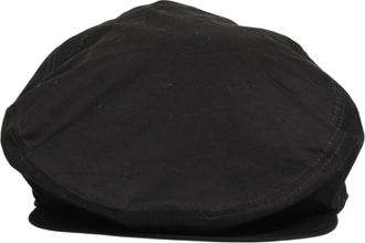 Dolce & Gabbana Men Black Cotton Stretch Newsboy Cloth Capello Hat Elastane