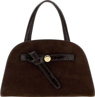 Tory Burch Dark Brown Romy Small Satchel