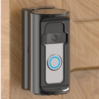 OEM Soporte Antirrobo Para Timbre Con Video, &Aacute;ngulo De Montaje Ajustable 360&deg;, Instalaci&oacute;n Sin Taladros, Compatible Con Timbres Con Video Ring Battery Doo