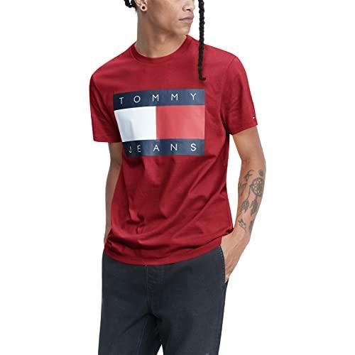 Tommy jeans red shirt sales