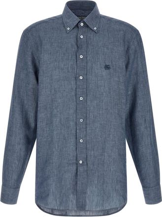 Etro Blue Linen Shirt