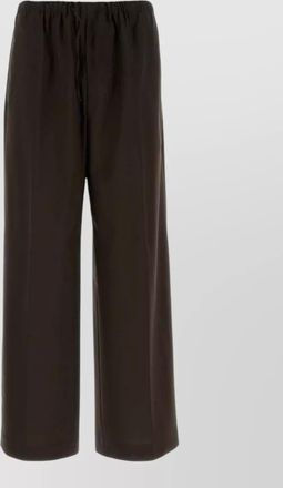HUGO BOSS wide leg cotton trousers single back pocket