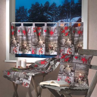 Weckbrodt-Gardinen Tischläufer »Flackernde Kerzen« Leinen, bedruckt, Kerzen, Weihnachten, blickdicht