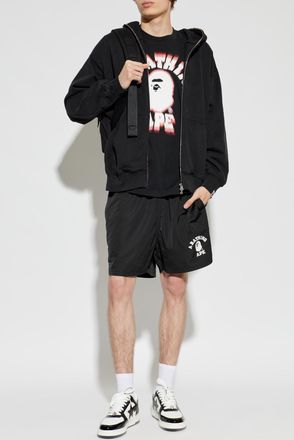A Bathing Ape T-shirt With Logo, Mens, Black