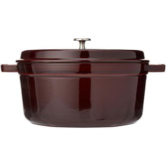 Staub Casseruola/Cocotte in ghisa, Tonda 26 cm, 5 litri, Granata