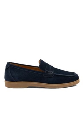Loake Mens Lucca Navy Suede Loafer - Size UK 7