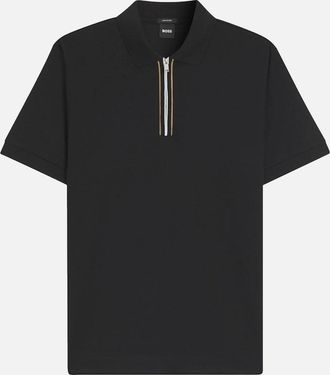 HUGO BOSS Mens BOSS Black H-Paras 65 Polo Shirt A1-25 001 Black - Size: 38