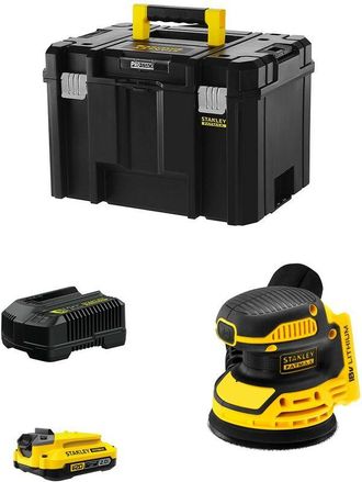 Stanley Lijadora Rotorbital Fatmax Sfmcw220d1t (1 X 2,0 Ah + Cargador + Tstak Vi)