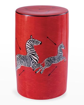 Port 68 Zebra Blue Garden Seat