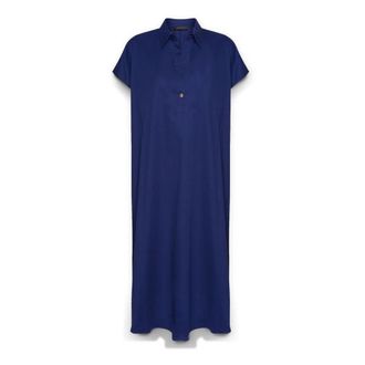 Elena Miro Dames, Jurken, Blauw, Maat: S/M Katoen