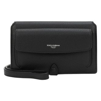 Dolce & Gabbana Minibolso de piel para llevar cruzado - Bags - Hombre - Negro - ONE SIZE