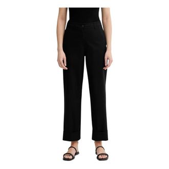 Marc O'Polo Broeken, Dames, Zwart, S, Katoen, Lande Wijde Broek