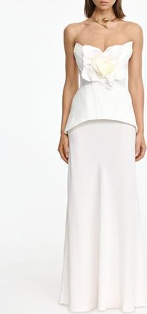 Acler Bankson Floral Appliqu&eacute; Gown in Ivory at Nordstrom, Size 12