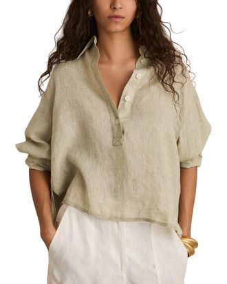Reiss Nina Overhead Linen Shirt