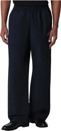 Willy Chavarria Broeken, Heren, Blauw, S, Polyester, Ruff Rider Track Pant