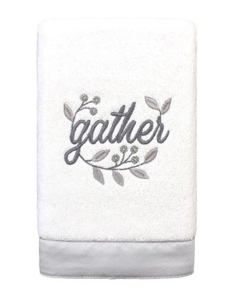 Linum Home Textiles Gather Embroidered Turkish Cotton Hand Towel