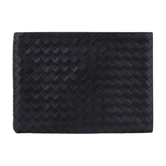 Bottega Veneta Pochette de piel trenzada - Accessories - Hombre - Negro - ONE SIZE