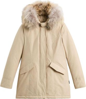 Woolrich Beige Parka With Fitted Silhouette