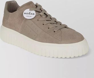 Hogan h stripes suede sneakers extralight sole