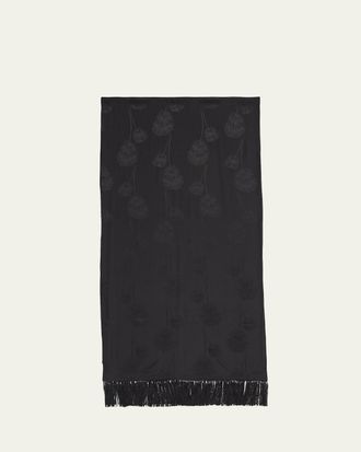 Loro Piana Fine Cardo Silk Scarf