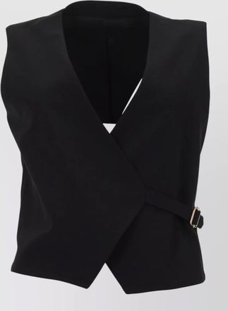 Pantaloni Torino angela wool gilet buckle detail