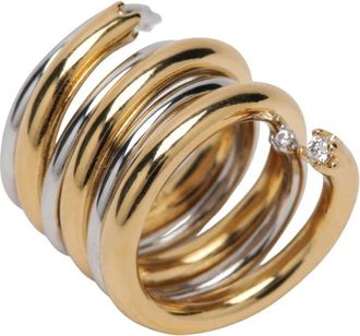 Panconesi Orbit Ring - Dames - Ringen - Veelkleurig - M - Tweed - Accessoires